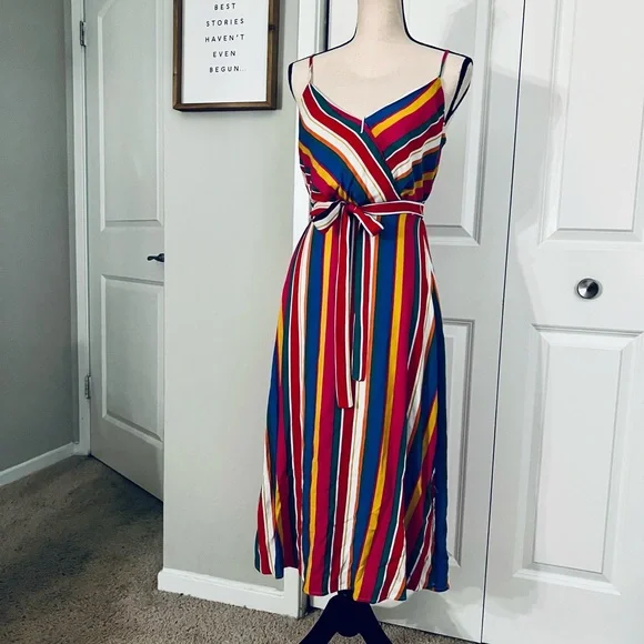 Multi colored striped sundress, size XS, EUC! - Picture 2 of 10